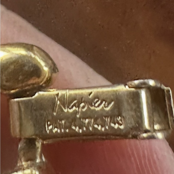 Vintage Napier‎ Chunky Gold Tone Chain Bracelet - 7” - Picture 3 of 6